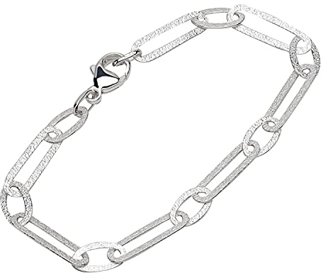 NKlaus Armband 925 Sterling Silber 19cm Luna Kette Damen Glieder Anker Armbandkette Neu 12839