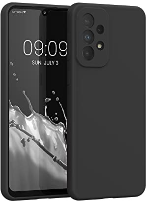 kwmobile Handyhülle für Samsung Galaxy A33 5G Hülle - Case Silikon - Kabelloses Laden - Schutzhülle Cover in Schwarz