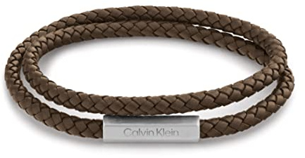 Calvin Klein Lederarmband für Herren Kollektion LATCH Braun - 35000208