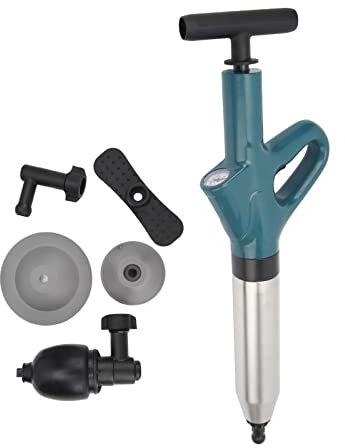 Hochdruck-Toilettenkolben, Leistungsstarker Abflussreiniger mit Luftkompression und Luftdruckanzeige Zum Entfernen von Verstopfungen Aller Arten von Rohren, Toiletten,