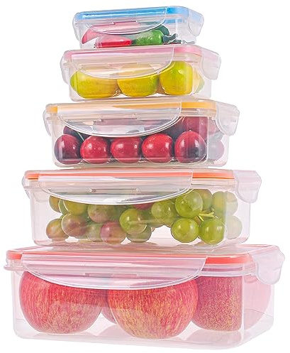 RockBerry Food Storage Containers with Lids (10Pcs)