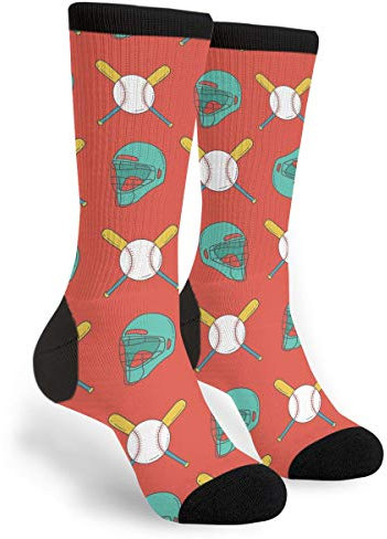 Herren Damen Wintersocken Baseball-Catcher-Helm Trekkingsocken Schweißableiten Socken Rutschfeste Sportsocken Für Spazieren Wandern Laufen
