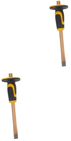 Gatuida 2pièces Chisel Heavy Duty Avec Garde-main Outil De Maçonnerie Pour Tailler Pierre Brique