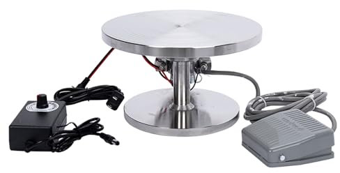 Elektrische Töpferscheibe, Keramik Tonskulptur Plattform, Töpferscheibe, Elektrischer Töpfer Drehteller Aus Edelstahl, Spezieller Drehtisch mit Pedal