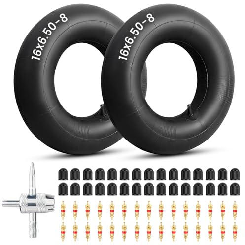 16x6.50-8 Inner Tube, 16x7.50-8 Tire Tube,16x6.5x8 Tube with for Lawn Mower,Lawn Tractor,Garden Tractor,Riding Mowers,Motorcycles,Golf Carts,Farm Equipment TR-14 Straight Valve Stem 2 Pack
