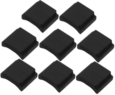 Abaodam 8-teiliger Gitarren-kopfplatten-plektrenhalter, Schwarzer Silikon-bass-plektrenhalter Für Ukulele Und Bass-plektren-Clip Für Verschiedene Musikgenres