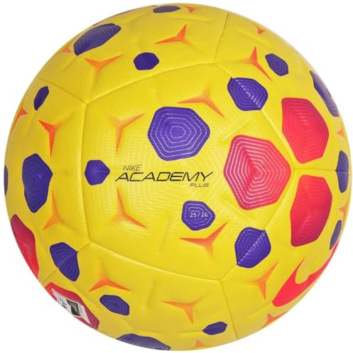 Nike Academy Plus fotboll, gul/lila/hyper rosa, HV4392-710, 5
