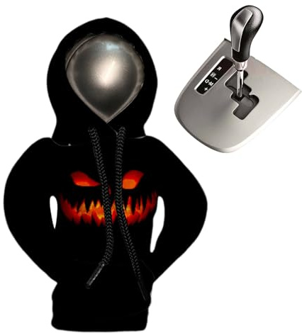 Hoodie-auto-schalthebel-abdeckung - Auto-schalthebel-schutz | Halloween Deko-schutz, Lustiger Auto-schaltknauf-hoodie, Zubehör Für Fahrzeuge, Suvs, Lkw, Autos, Halloween-autodeko, Wiederverwendbar, Ei