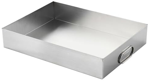 Auffangwanne Waschmaschine, Robuste Abtropfwanne Aus Edelstahl 304, Zum Schutz Des Bodens, Ohne Loch, Schützt Böden Vor Auslaufen Oder Überlaufen(60x50x5cm)
