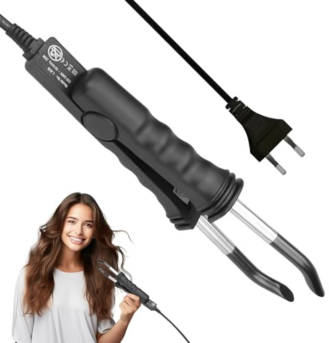 Hojalis Herramienta Para Extensiones De Cabello, 100-240V Conector De Extensión De Cabello, 200°C Conector De Cabello, Para La Unión De Queratina, I-Tips Y U-Tips - Crea Uniones Fuertes