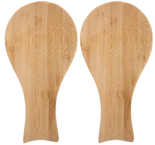 JECOMPRIS Farmhouse Spoon Rest Wooden Spoon Holder for Kitchen Counter Rustic Stove Top Utensil Rest for Spatula Ladle and Tongs Heat Resistant 2 Pack