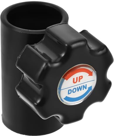 Veemoon Tube de Rechange Noir pour Parasol de Terrasse 38/34 Mm en Plastique Arrêt, Réglage Facile et Réparation Complète pour Rassemblements en Extérieur