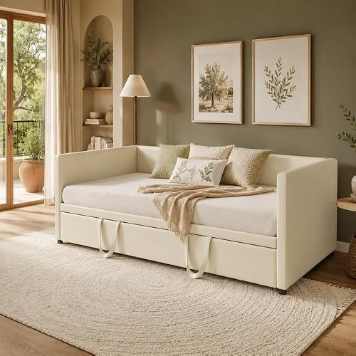 Mokylor Sofá Cama Extensible 90x200/180x200 cm, Sofá Convertible Tapizado de Terciopelo, Sofá Cama Doble con Cama Extraíble, Sofá Moderno para Salón, Habitación de Invitados y Espacios Pequeños