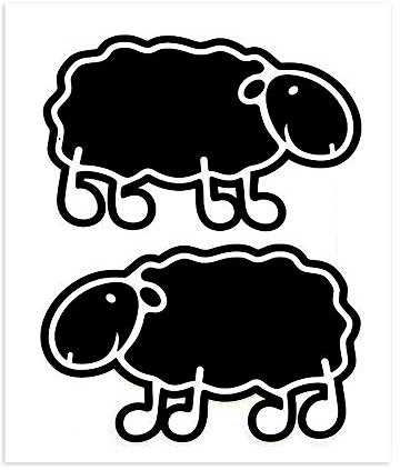 4R Quattroerre.it 32123 Sticker Bomb Aufkleber Schaf, 10 x 12 cm