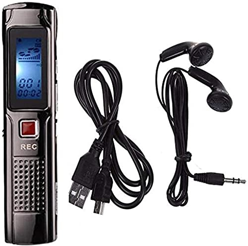 DOBO Registratore vocale Digitale 8 GB mp3 Ricaricabile Voice Recorder Mini USB Voce Lettore conferenze riunioni interviste discorsi