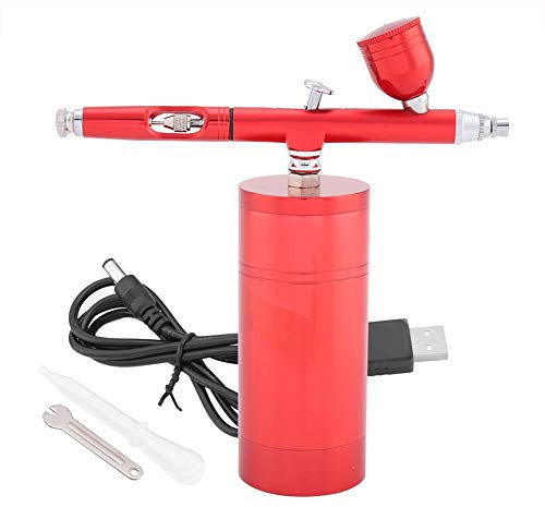 Nikou Set di Pistole a spruzzo per Pistola a spruzzo con compressore d'Aria da 0,3 mm per compressore d'Aria capacità 7CC