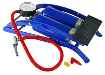 Kippen 1195A - Fußpumpe mit Doppelzylinder und Manometer
