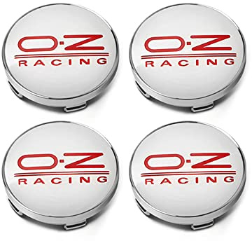 XGAGCF Coche Rueda Centrales Tapas Tapacubos Aluminio Buje Badge Emblema, para OZ Racing 60MM Auto Llantas Centro Decorativa Cubierta Accesorios