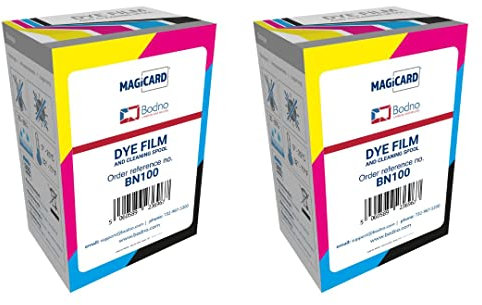 Magicard D BN100 Farbband – YMCKO – 100 Drucke, 2 Stück