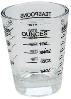 CIYODO Messbecher Aus Glas Medizinbecher Schuss-unze-becher Schnapsglas Messen Mehrzweckwerkzeug Tl Glas Messbecher Kochmaß Tasse Schuss Messbecher Klare Gläser Konzentrieren Kaffeetasse