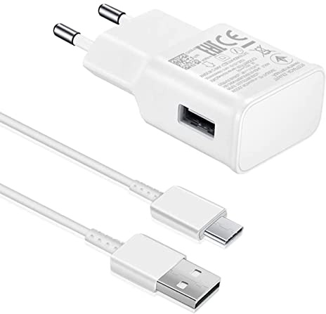 15 W Schnellladegerät Typ C Ladegerät für Samsung S21 S22 Xiaomi Redmi Mi Note 12 11 11T 10T 9T 8T 11i 10i Poco X3 Lite Ultra Pro 5G F3 F2 F1 (1 weißes Ladegerät + 1 Stück Kabel 1,5 m)