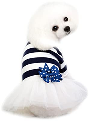 SEWOART Dog Tutu Dress Mit Bow Tüllrock Für Kleine Hunde Süßes Outfit Für Haustiere Für Hochzeiten Und Fotos s