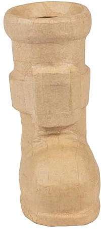 Décopatch NO065C - Vase Nikolausstiefel, wasserdicht, zum Dekorieren, für Weihnachten, 12,5x8x18cm, Kartonbraun, 1 Stück