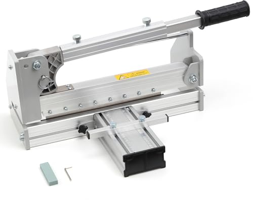Laminate Floor Cutter, 12” Vinyl Plank Cutter with Sharp Blade for Cutting 12mm Floor, Adjustable Width Wood Floor Cutter for Cutting Laminate Floor, LVP, LVT, VCT, SPC, WPC Floor