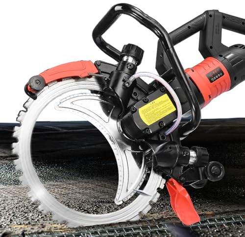 guoyjmm Sega Circolare per Calcestruzzo, Sega Elettrica Toroidale per Calcestruzzo da 8980 W, con Abbattimento Polveri ad Acqua, per Calcestruzzo, Barre D'armatura, Mattoni, Marmo