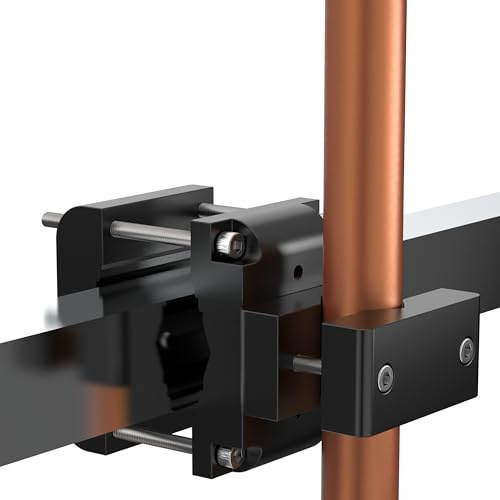 4smile Sonnenschirmhalter Balkongeländer SunnyRock, Schwarz | Aluminium Sonnenschirm Halterung Balkon - Universelle Schirmhalterung Balkongeländer ersetzt Sonnenschirmständer Balkon