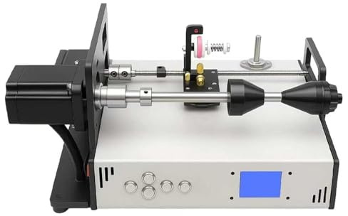 Coil Winding Machine, Cable Tube Amplifier Winding Machine Industrial Grade,Coil Tape Fishing Line Winder, with Tube Amplifier & LCD Screen, for Metal Wire, Fishing Line, Silk Thread
