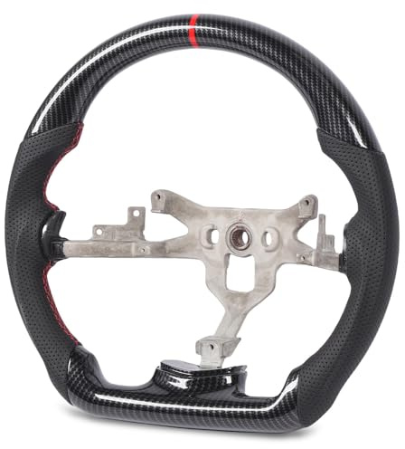 RiToEasysports Lenkrad, Hydro-Dip-Lenkrad Im Kohlefaser-Stil für C6 2006–2011, Ergonomisches Design, Außergewöhnliche Haltbarkeit für Komfort und Stil
