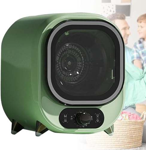 wshqdm Mini Secadora Eléctrica 450W - Secadora Pequeña, Tanque de Acero Inoxidable, Carga Frontal, Compacta, Dormitorios y Apartamentos