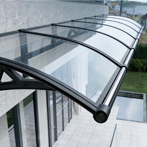 Toldo For Puerta De Entrada, Tablero De Policarbonato con Soporte De Aluminio, 60x220cm/24x87in, 100x160cm/39x63in, Toldos Exteriores, For Contraventana Solar(100x220cm/39x87in)