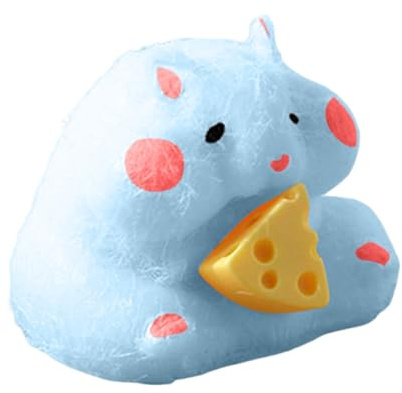 CHISHAYA Hamster Squishi Spielzeuge Künstliche süß Tiere Sensorisches Stressabbau Spielzeuge für Erwachsene SqueezeToy Quetschspielzeug Stressspielzeug FidgetToy Geschenke (Blue, One Size)