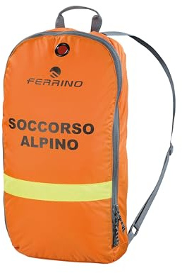 Ferrino Soccorso Alpino, Zaino per Intervento su Valanghe Arancione, 15 Litri