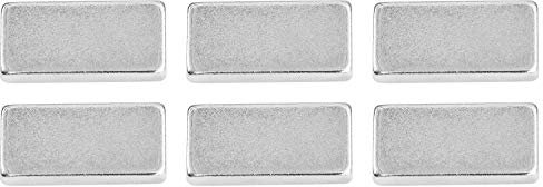 Connex DY7100008 MTS Magnete-Calamite al neodimio, Forma Quadrata, Forza Adesiva 4 kg, Confezione, 0, 20 x 10 x 3 mm (6 Stück), 6 unità