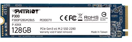 Patriot Memory P300 M.2 PCIe Gen 3 x4 128GB SSD Lead 1600MB/s Write 600MB/s for Laptop Desktop Low Power SSD P300P128GM28US
