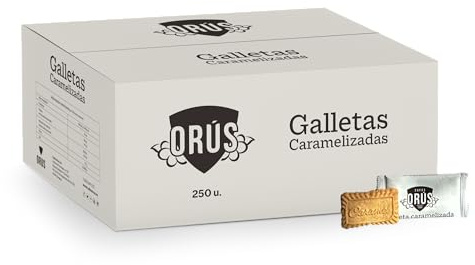 Surtido de galletas caramelizadas para café tipo spéculoos (250 galletas individuales) - Cafés Orús