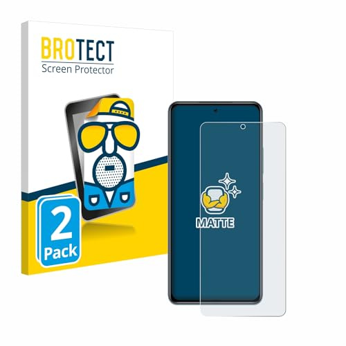 BROTECT Protector Pantalla para Xiaomi Poco F3 | 2 Unidades Mate Protección Pantalla Made in Germany Película Anti-Reflejos Anti-Huellas