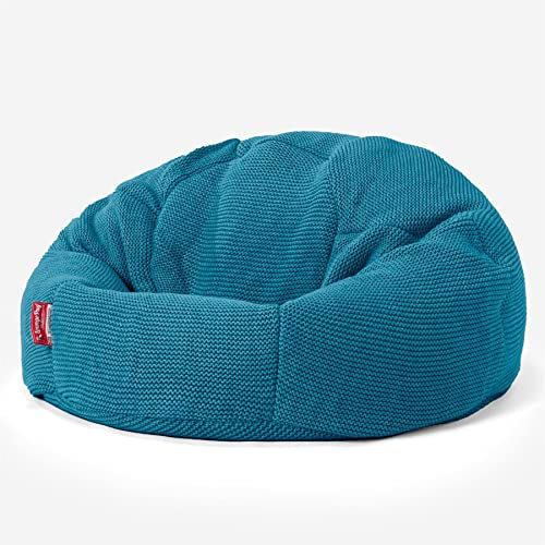Lounge Pug - Ellos Gestrickter - Klassischer Sitzsack Sessel - Türkis