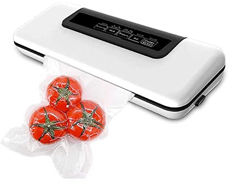 SMSOM Macchina for il sigillante sottovuoto, sigillante for alimenti automatici for risparmiatori alimentari, modalità alimentari umidi secchi, facilità di pulizia, luci indicatori LED, design compatt