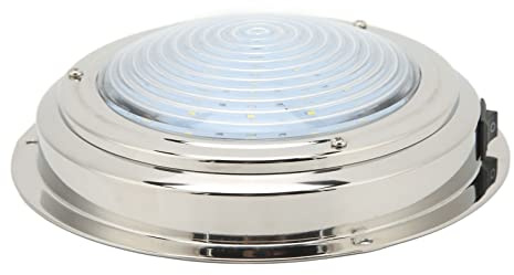 Lampe de Courtoisie LED pour Bateau, éclairage de Cabine de Bateau Haute Résistance Antirouille 12VDC 6,5 Pouces pour Caravane (Lumière blanche et lumière rouge)