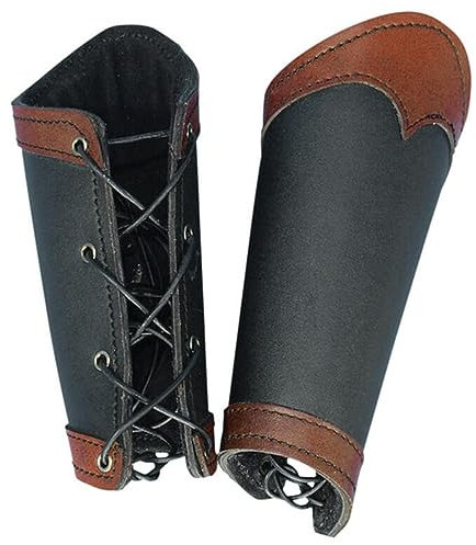 WILsem armband arm manschett armskydd läder handske riddare bågskytte handledsskyddssats för cosplay kostym