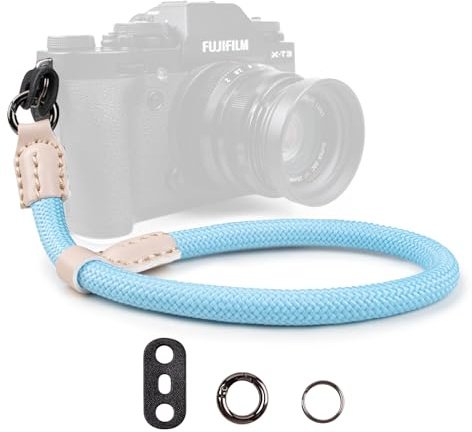 VOVMOEYA Kamera Handschlaufe, Kameragurt aus Seil für Sony Alpha A7 IV A6400 A6000 Canon EOS Fujifilm X100V Nikon DSLR