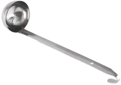 VUIUYOIES Louche à Long Manche en Acier Inoxydable, cuillère Facile à Nettoyer, pour Petites louches et cuillères polyvalentes en Acier Inoxydable, louche à Soupe, Type 2