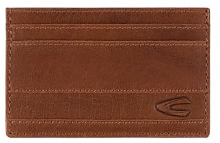 camel active Herren Field Kartenetui aus fein genarbtem Leder mit RFID Schutz Cognac, Menswear-S