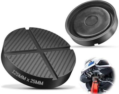 Mbsomnus 2 Stück Universal Wagenheber Gummiauflage 125x26mm mit Rillen Jack Pad Adapter Kompatibel mit Mercedes Audi für Auto Hebebühnen