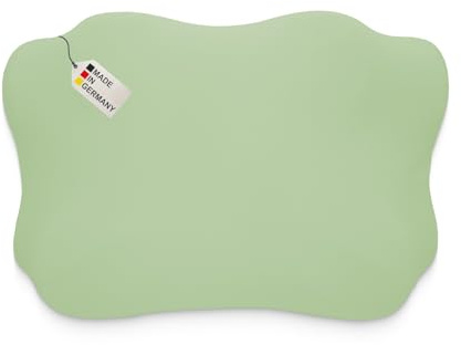 Dukal | Bezug passend für Glückstoff (Ergo) Orthopädisches Kissen | Zibroges Nackenkissen | DONAMA Memory Foam Kissen | 100% Baumwolle | Farbe: lindgrün
