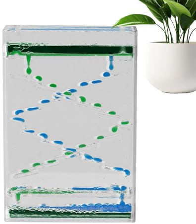 Sablier Liquide, Jouets à Mouvement Liquide - Minuterie de Mouvement Liquide Acrylique | Jouets sensoriels liquides pour et Adultes, Jouets apaisants, minuteries d'eau pour décorations de